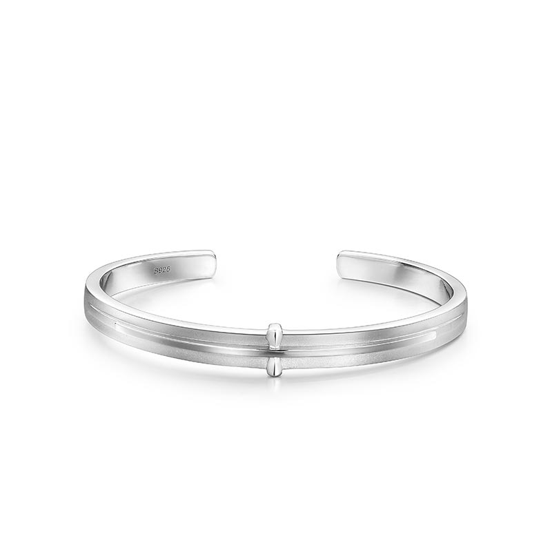 MYSH Cross Adjustable Bracelet Silver