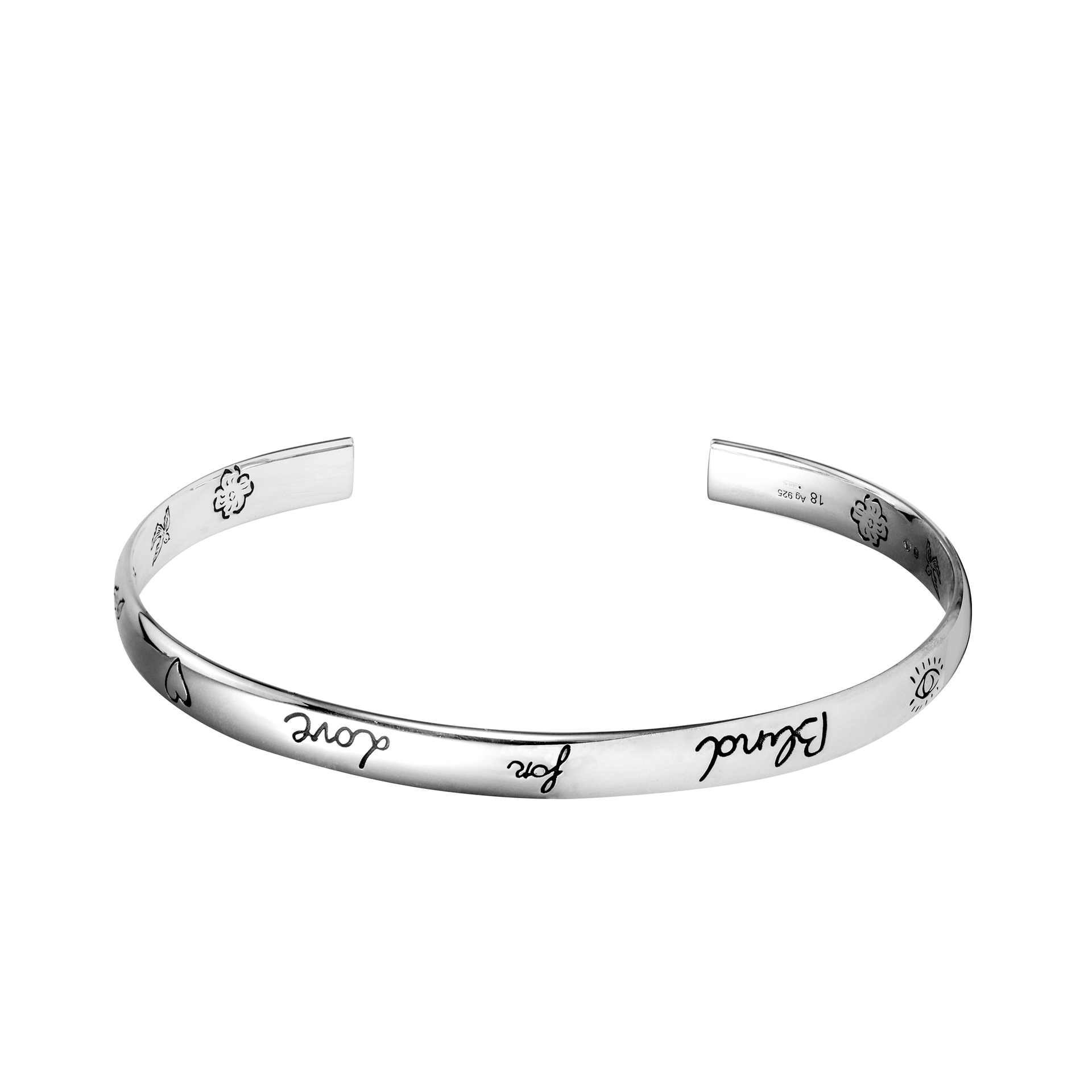Gucci Blind For Love Silver Bracelet