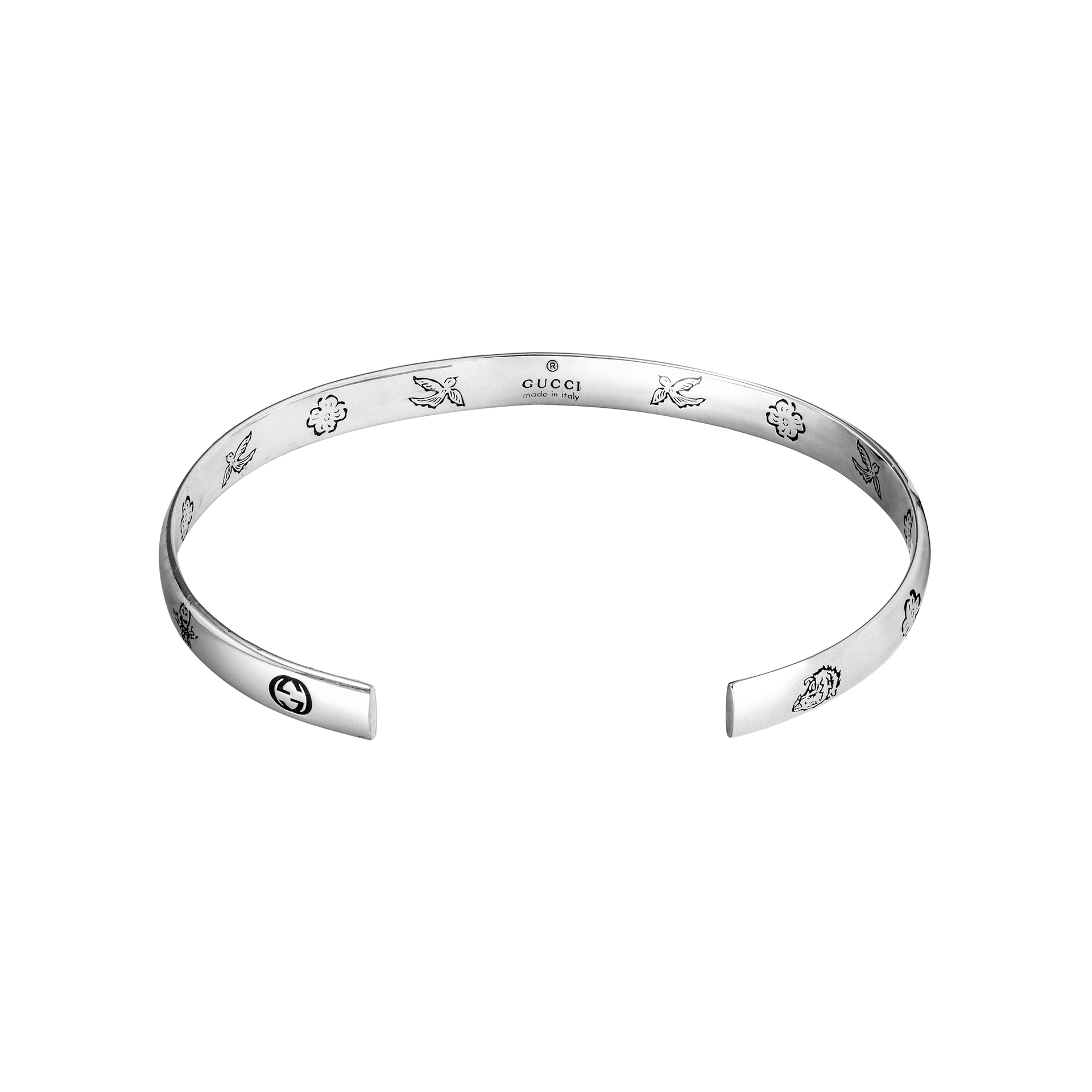 Gucci Blind For Love Silver Bracelet — фото 1