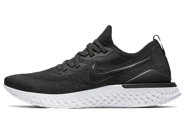 Nike Epic React Flyknit 2 White Black — фото 5
