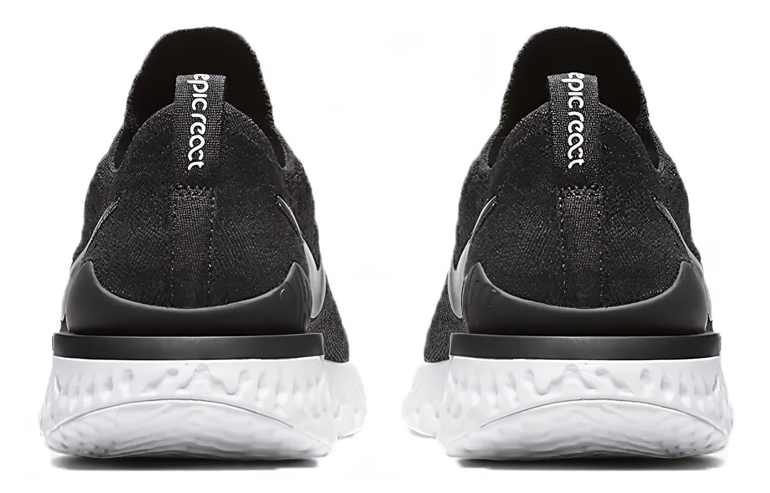 Nike Epic React Flyknit 2 White Black — фото 8