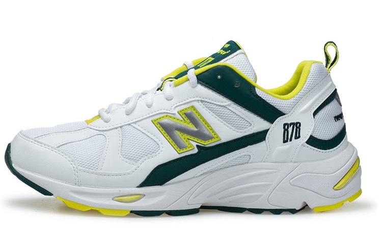 New Balance 878 White Green Yellow — фото 5