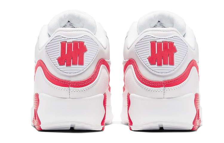 Nike UNDEFEATED x Nike Air Max 90 White Red — фото 8
