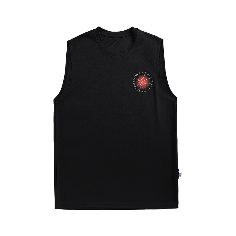 LUSHISI Sunset Loose Fit Basketball Jersey Black — фото 1