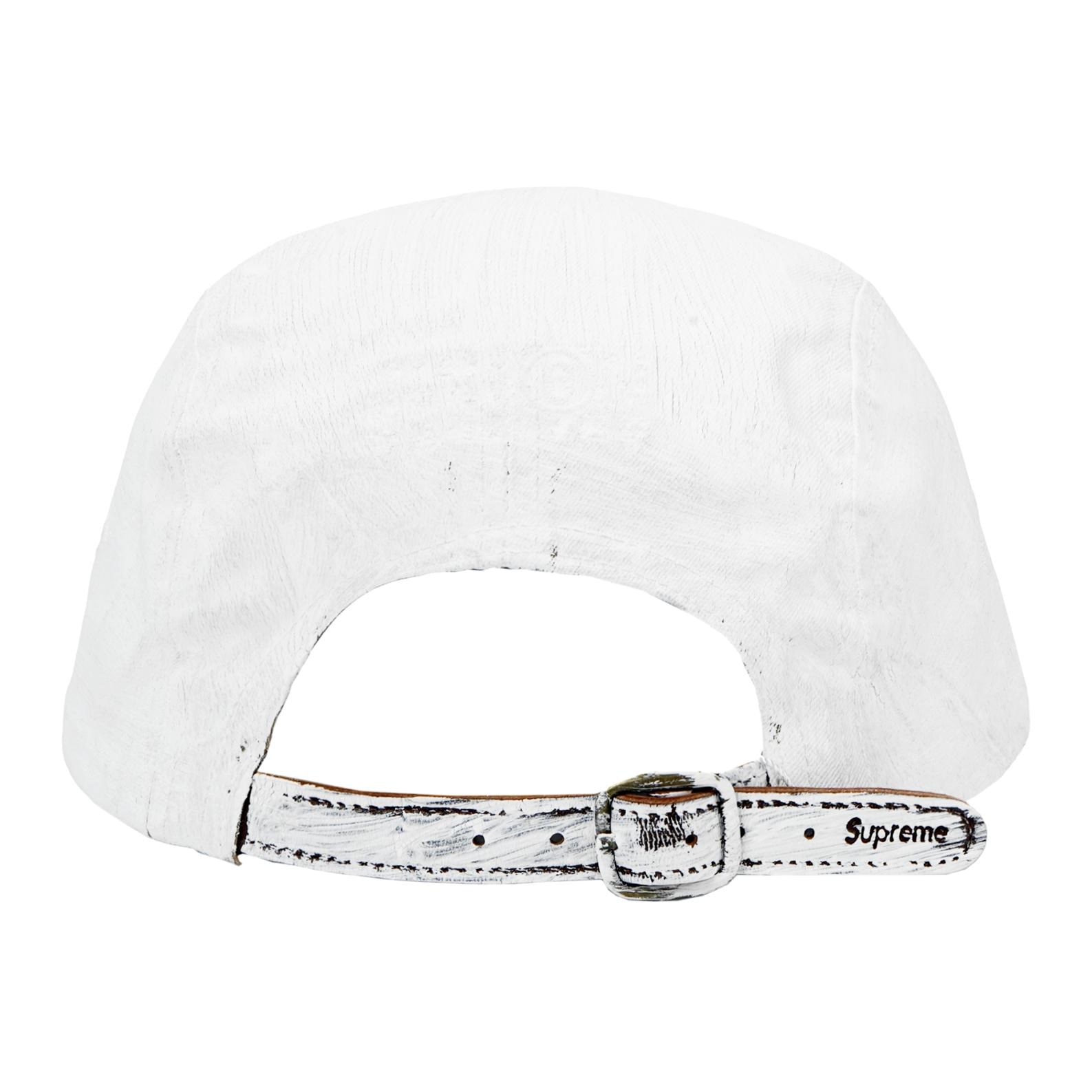 Supreme x MM6 Maison Margiela Painted Camp Cap White — фото 2