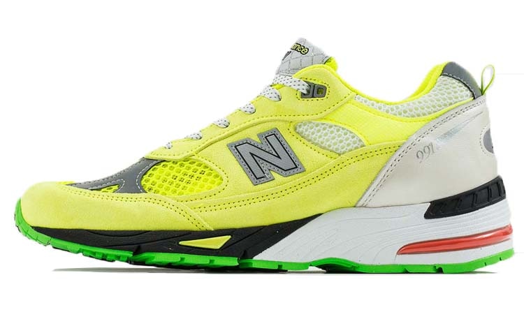 New Balance Aries x New Balance 991 Lemon Yellow — фото 4