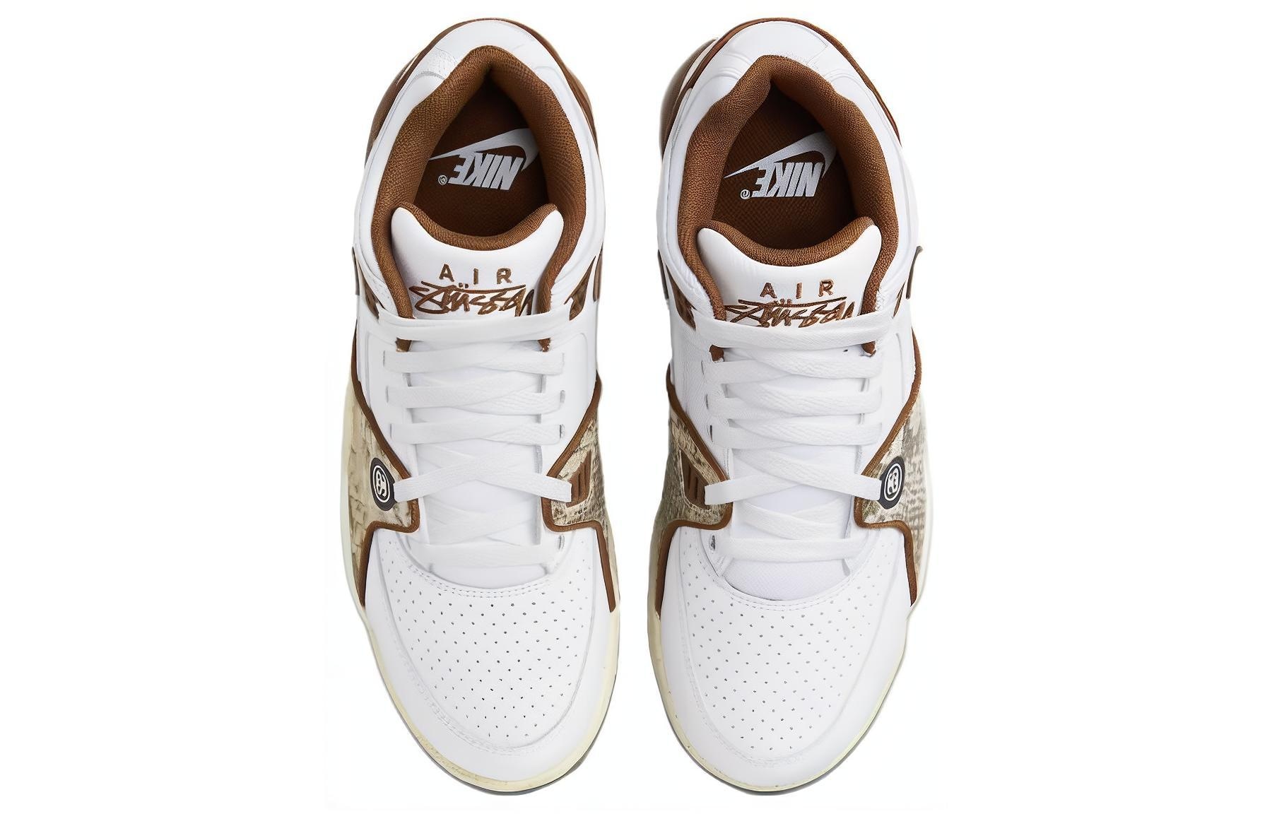 Nike Stussy x Nike Air Flight 89 "White and Pecan" — фото 9