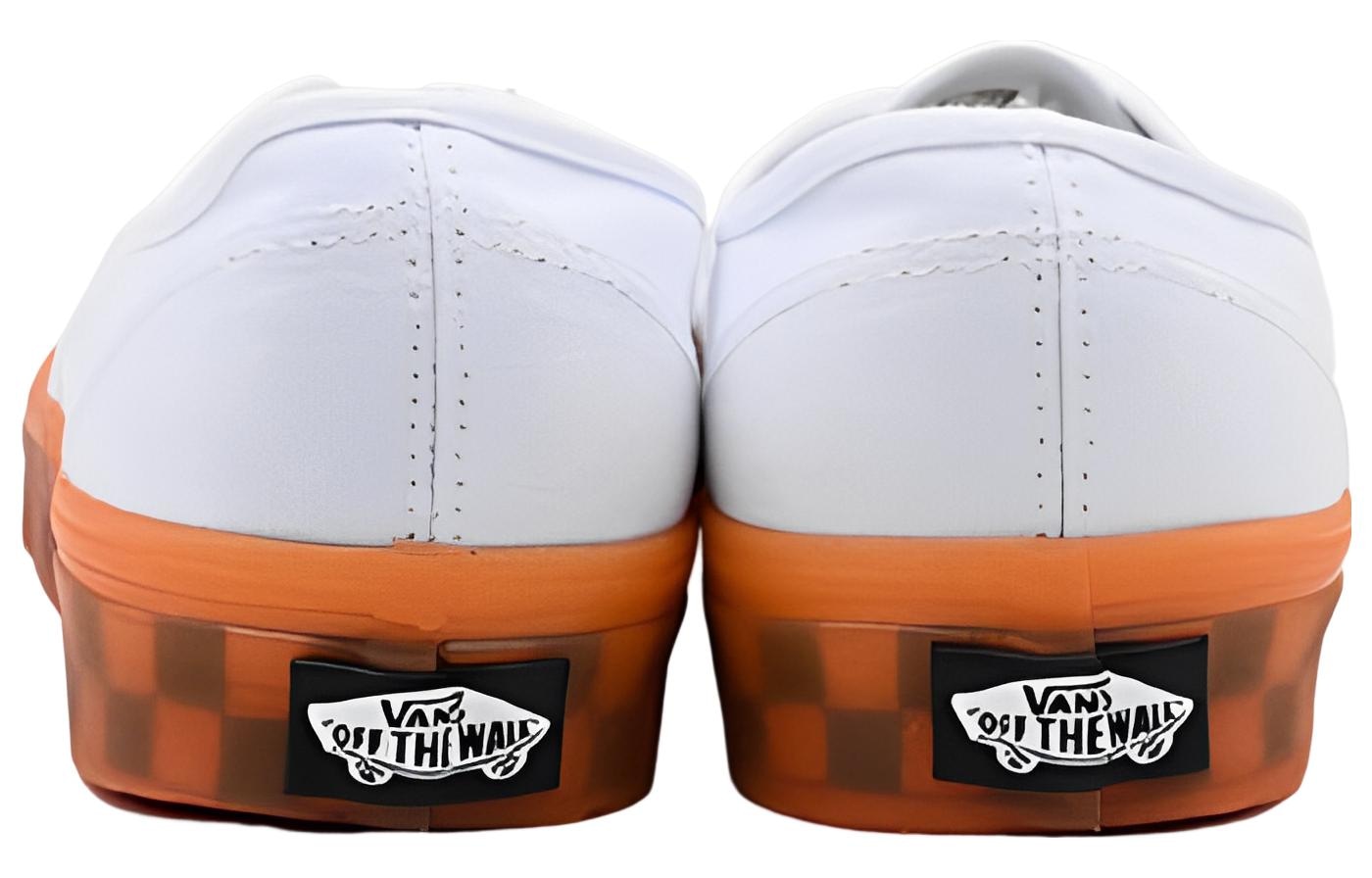 Vans Authentic White Orange — фото 10
