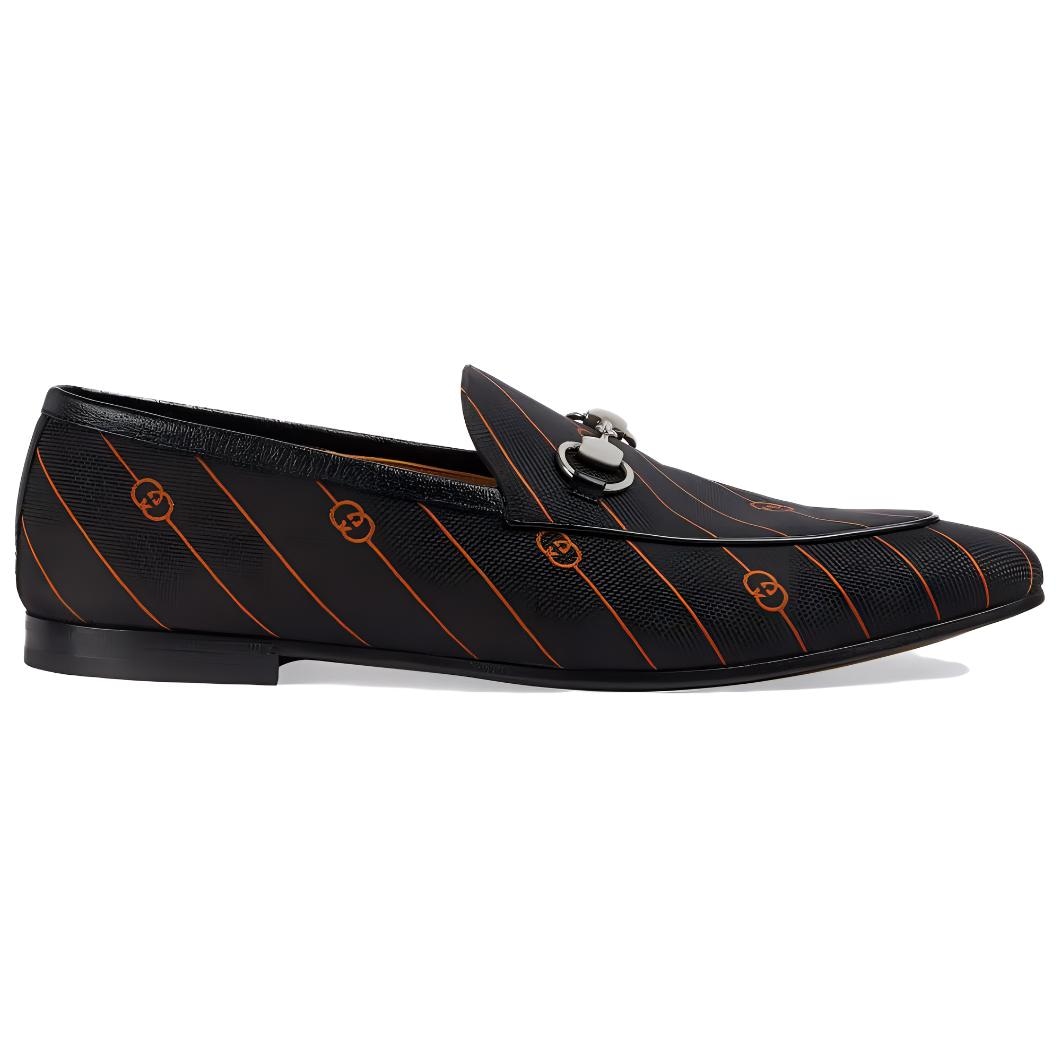 Gucci Jordaan Double G Loafers Black — фото 7