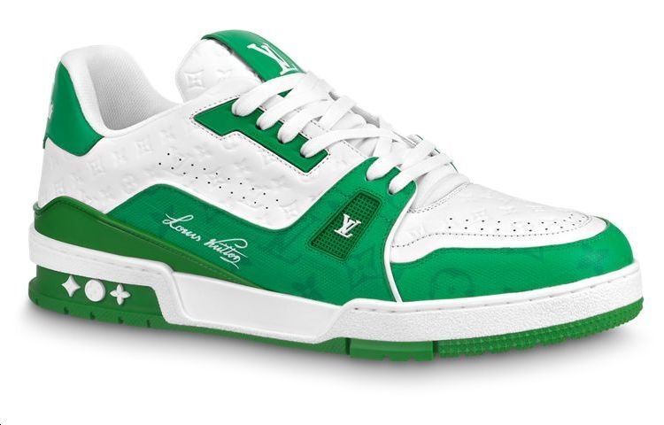 Louis Vuitton Trainer White Green — фото 6