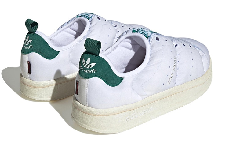 Adidas Puffylette White Green — фото 9