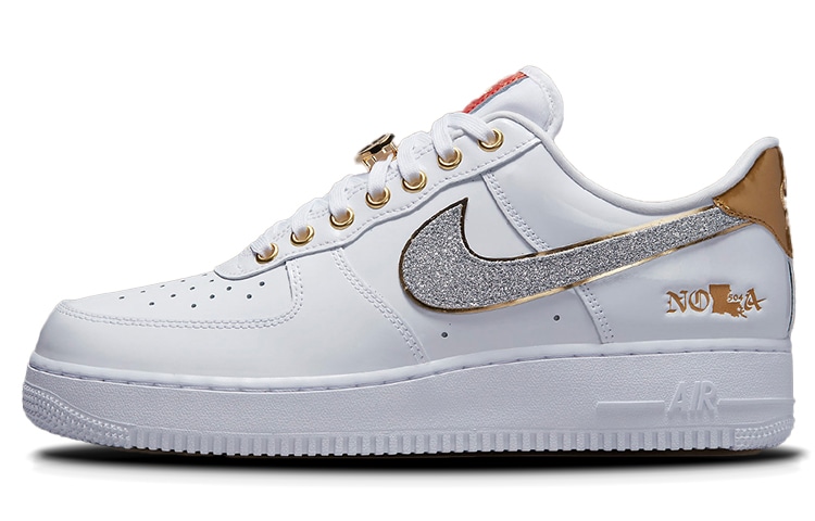 Nike Air Force 1 Low NOLA White Gold — фото 6