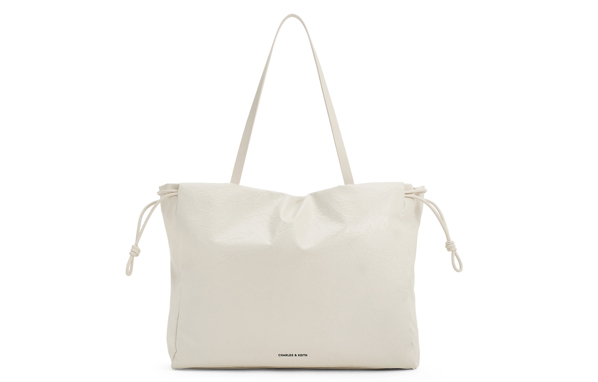 CHARLES&KEITH CHARLESKEITH ck PU CreamBlack