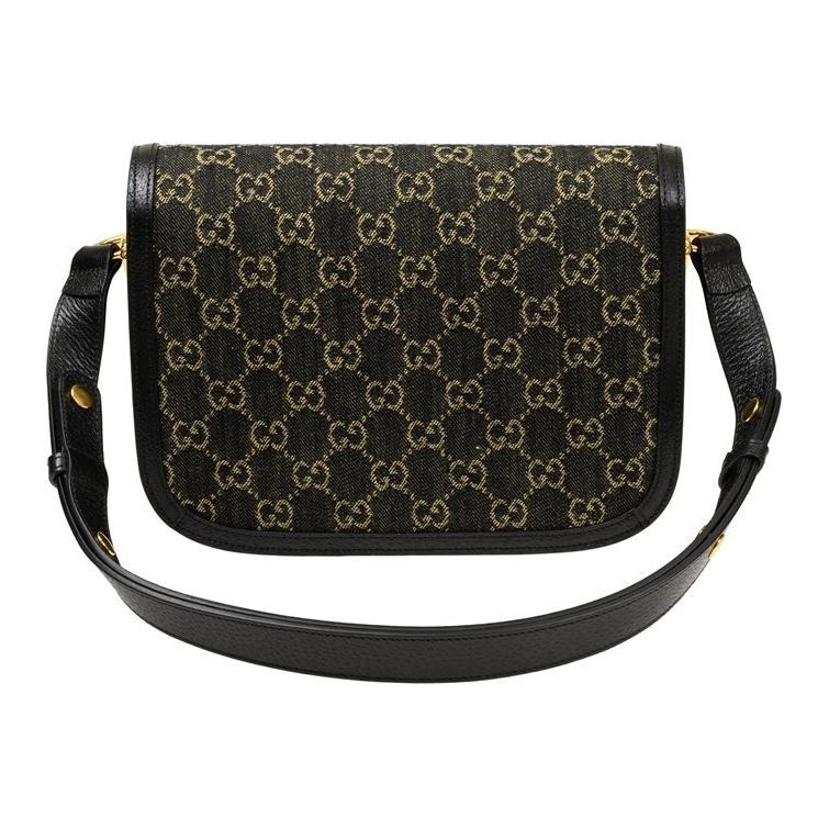 Gucci Horsebit 1955Denim Logo — фото 1