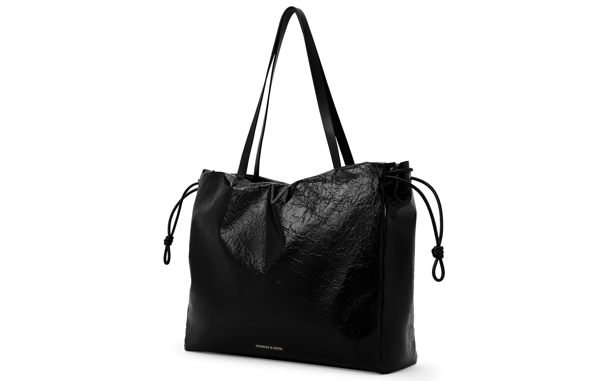 Charles&Keith CHARLESKEITH ck PU CreamBlack — фото 6