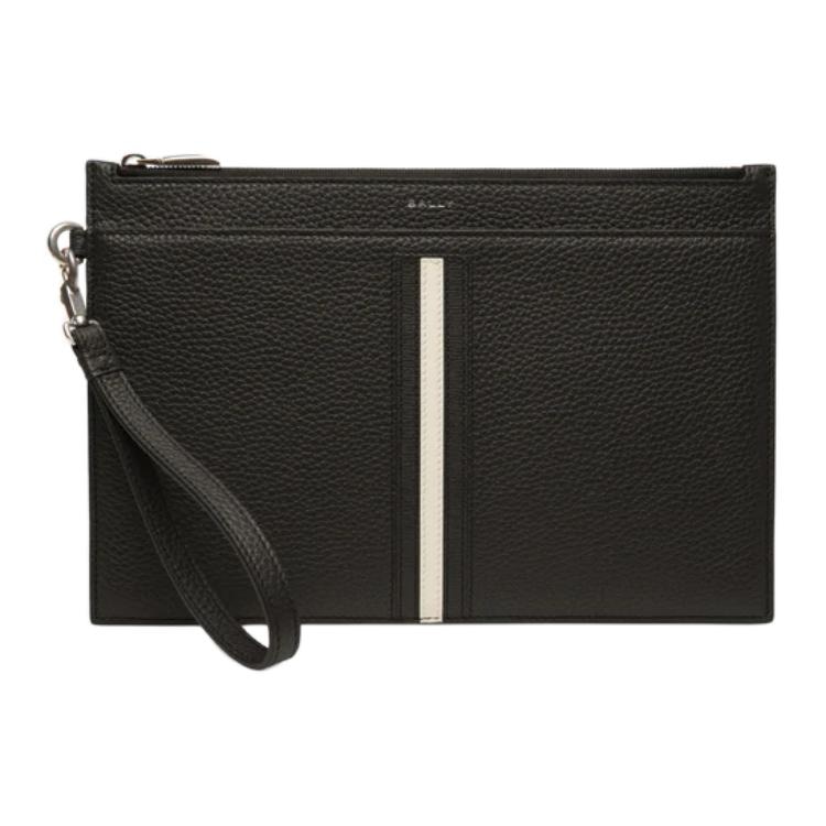 BALLY巴利 Bally Leather Clutch Black