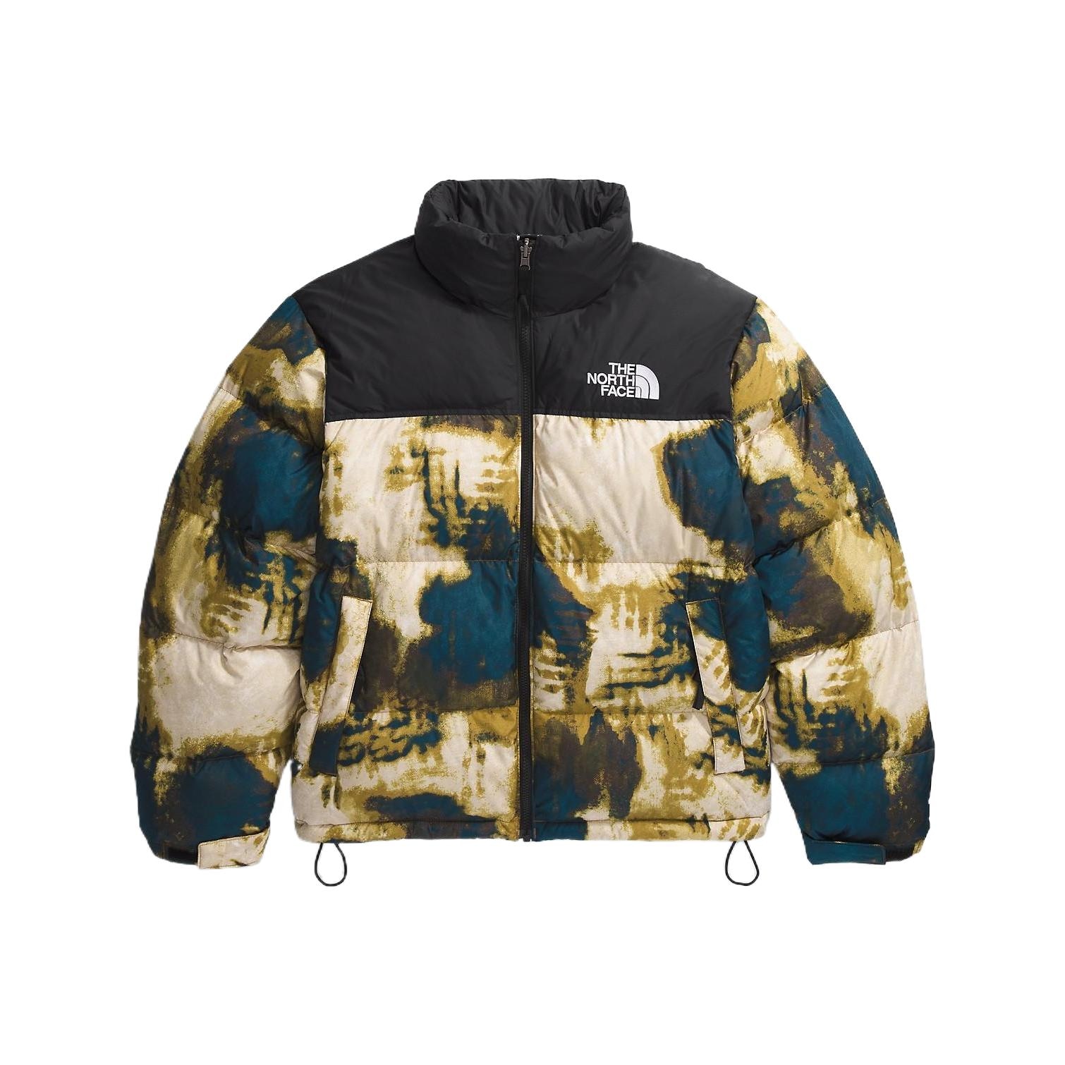 The North Face Hoodie Zip Jacket Men Midnight Gasoline Bleach Print Black — фото 2