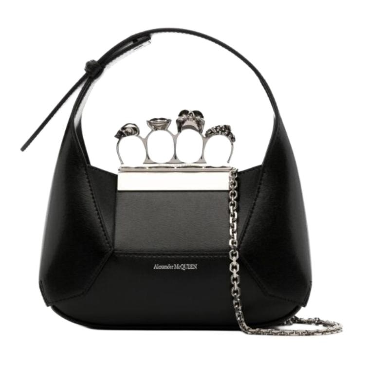 Alexander McQueen Jewelled Mini Hobo Bag