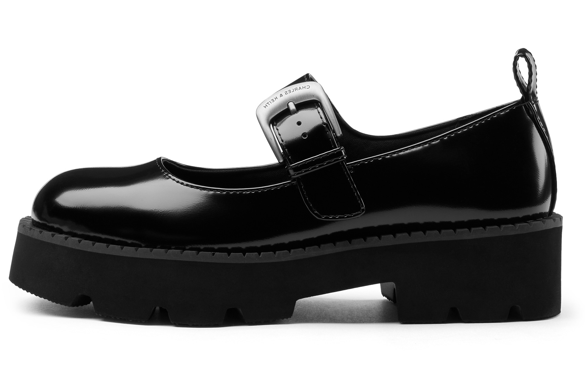 Charles&Keith CHARLESKEITH ck 4.4cm Black BoxBurgundy — фото 10