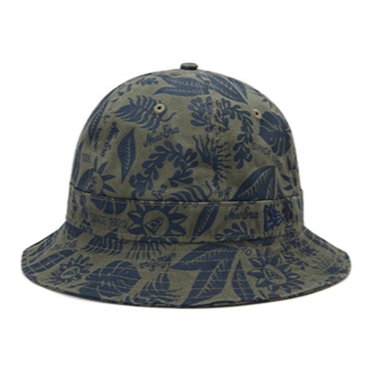 New Era Floral Bucket Hat Olive