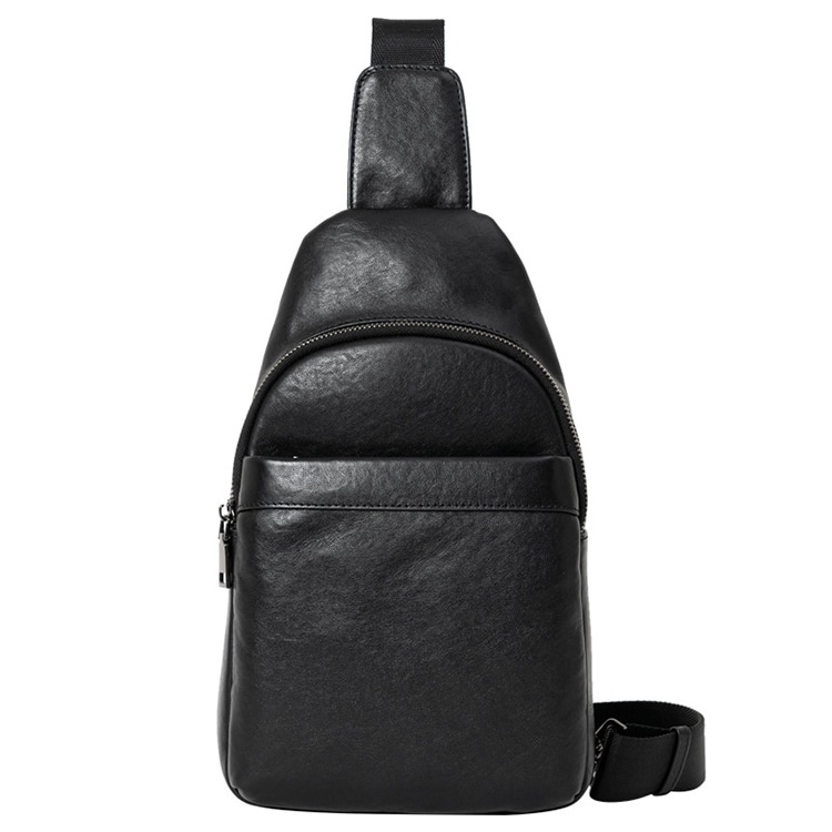 DOSRFINI杜莎菲尼 DOSRFINI Black Leather Chest Bag