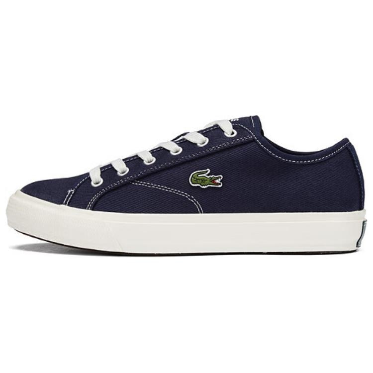 Lacoste Canvas Low-Top Navy — фото 5