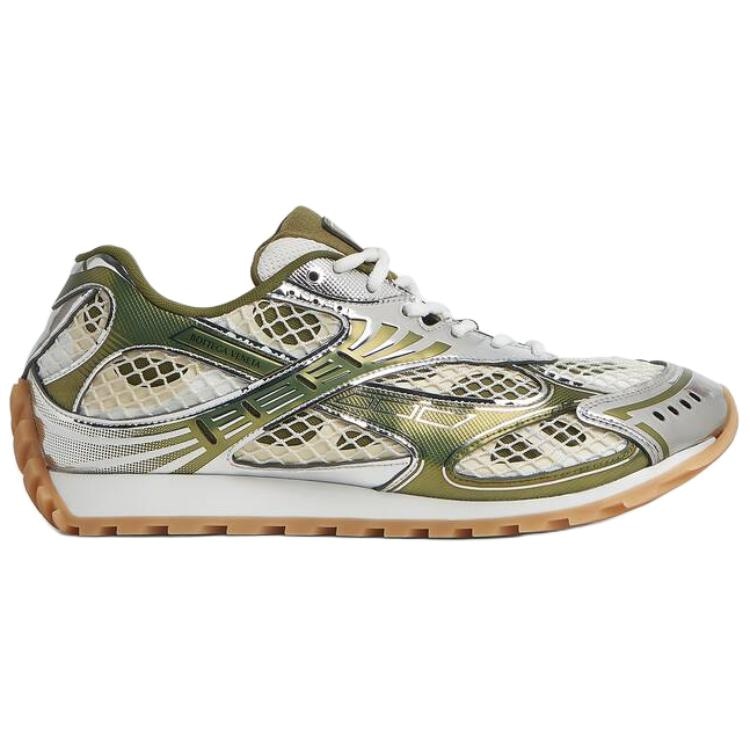 Bottega Veneta Round Toe Low Top Sneakers Brown — фото 7