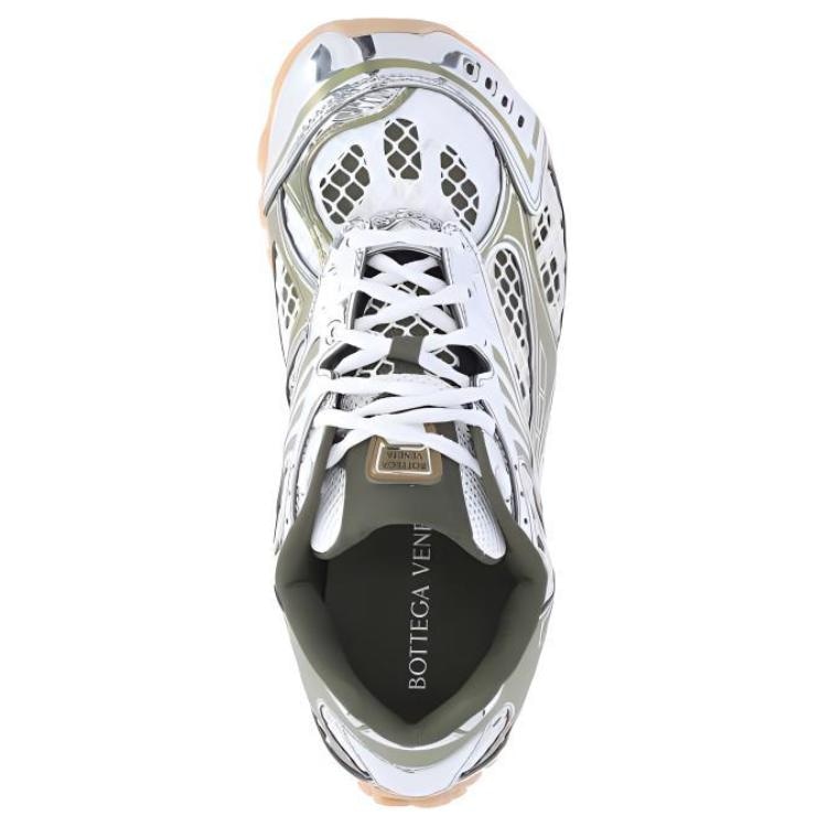 Bottega Veneta Round Toe Low Top Sneakers Brown — фото 11