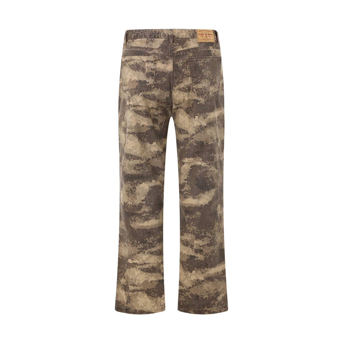 Urs Ggon Vintage Washed Embroidered Loose Flare Pants — фото 7
