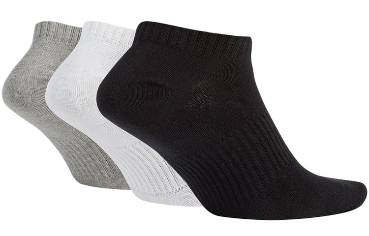 Nike Logo Casual Socks 3-Pack Gray White Black — фото 1