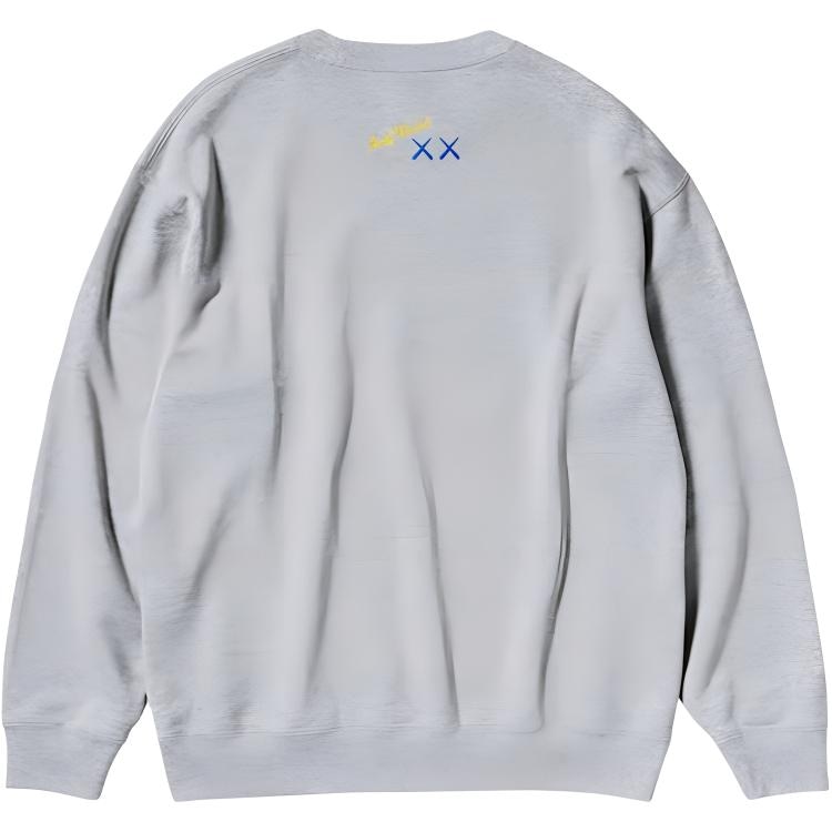 Uniqlo x KAWS x WARHOL Crewneck Sweatshirt Grey — фото 1