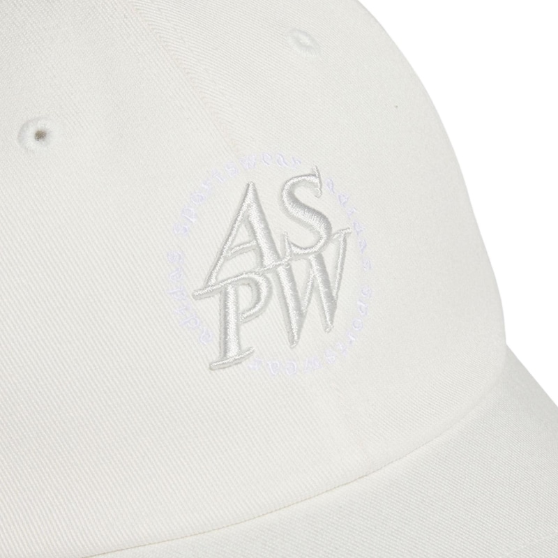 Adidas Embroidered Cotton Cap White — фото 2
