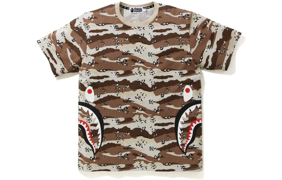 A BATHING APE BAPE Shark Camo Tee