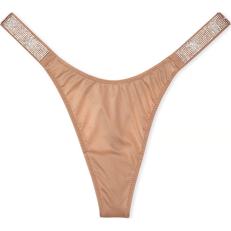 Victoria'S Secret Very Sexy Shine Strap Rose Lace Thong