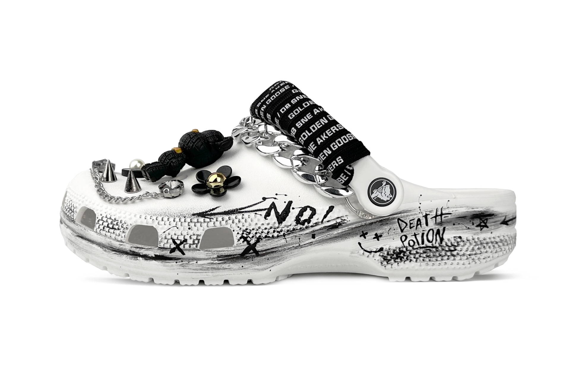 Crocs Classic Clog Black White — фото 6