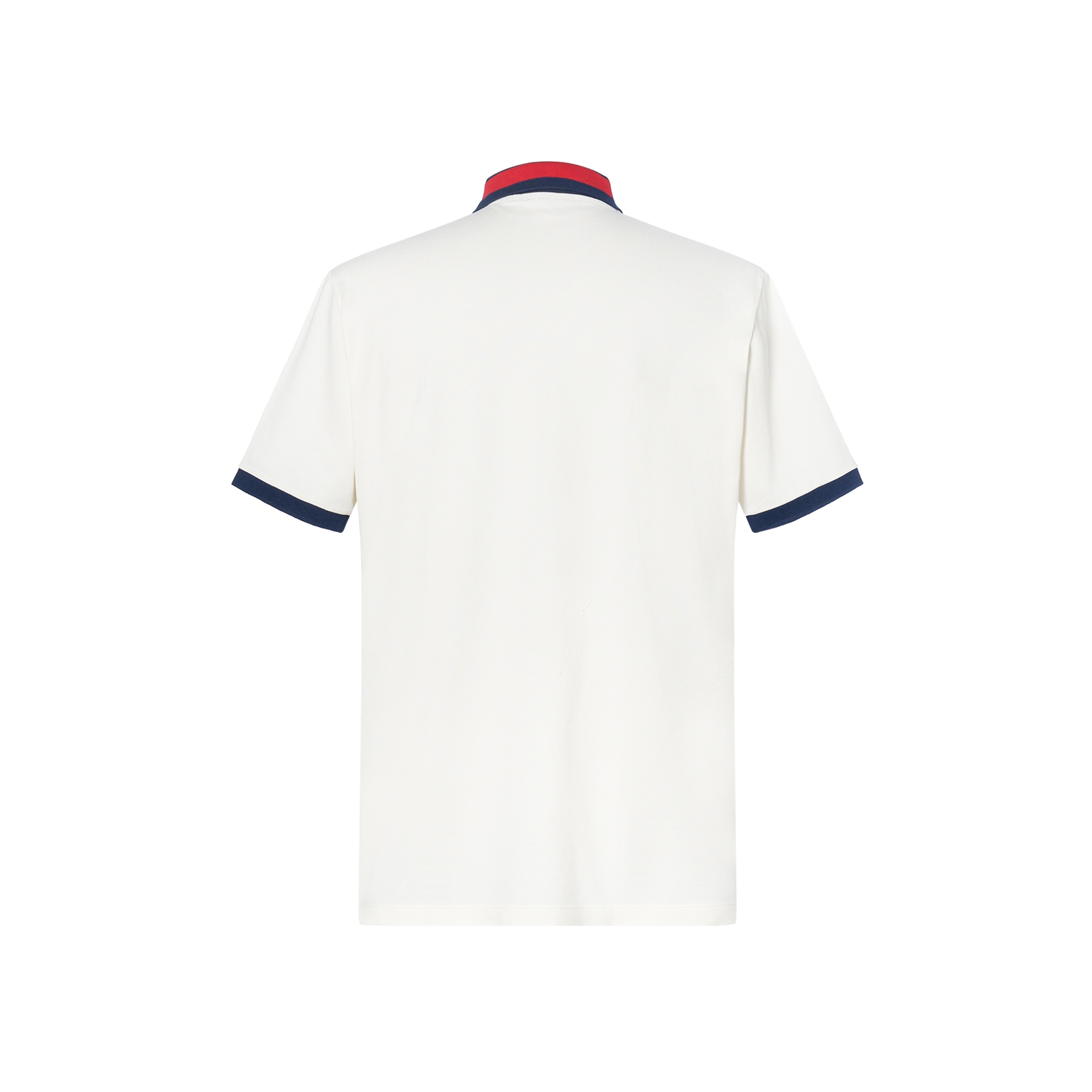 Gucci FW22 Striped Collar Polo White — фото 1