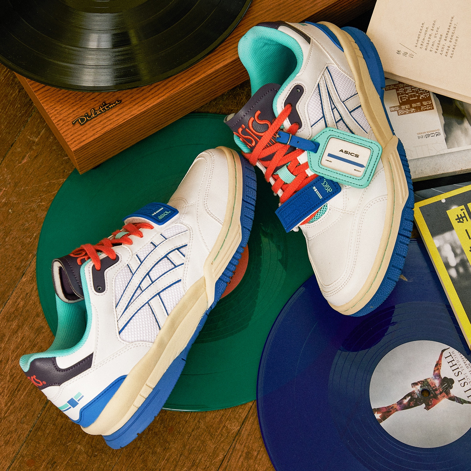 ASICS Gel-Spotlyte Low V2 Blue White — фото 7