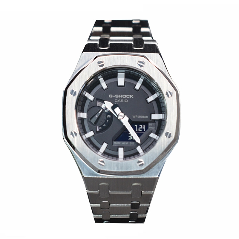 CASIO/卡西欧 Casio GA-2100 Silver Steel