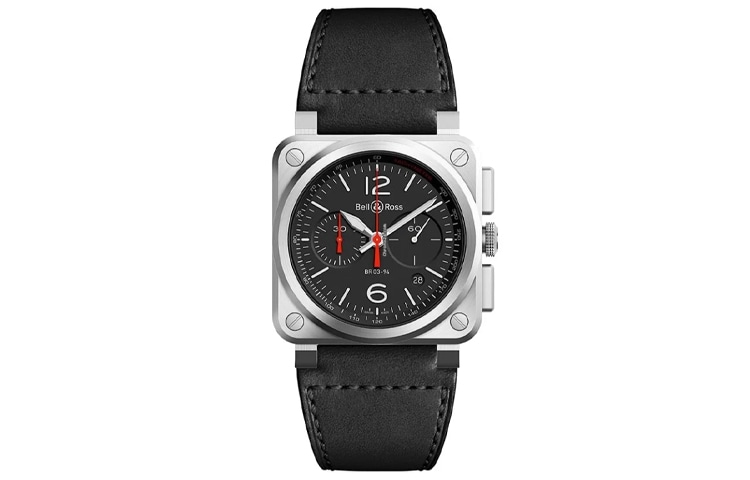 BELL & ROSS/柏莱士 BELL ROSS 100 42mm BR0394-BLC-STSCA