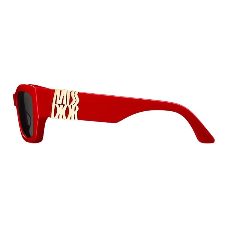 Dior Square Metal Sunglasses Red — фото 3