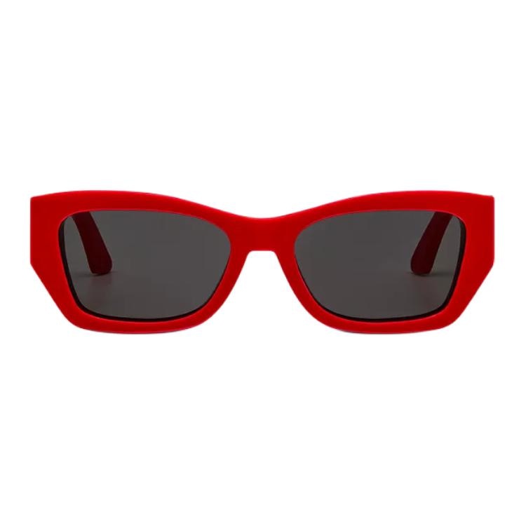 Dior Square Metal Sunglasses Red — фото 2