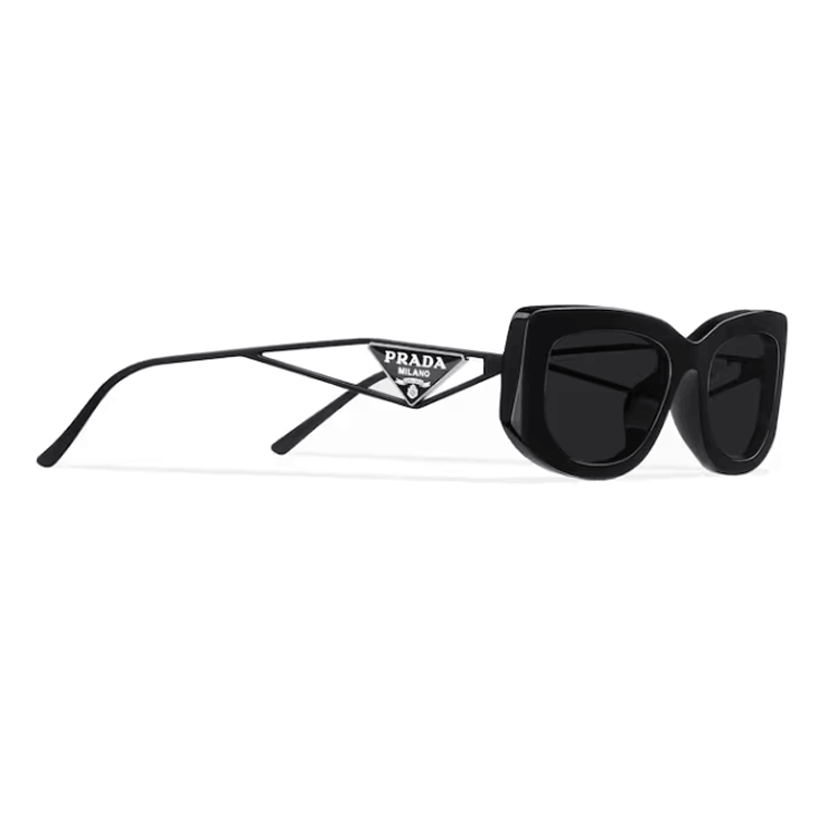 Prada Rectangular Sunglasses Black — фото 2