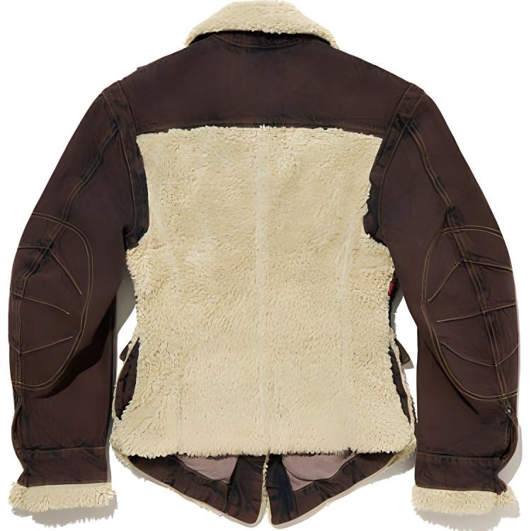 Levi’S Levi's x Kiko Kostadinov FW24 Brown Denim Jacket — фото 2