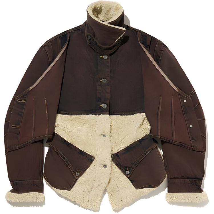 Levi’S Levi's x Kiko Kostadinov FW24 Brown Denim Jacket — фото 1