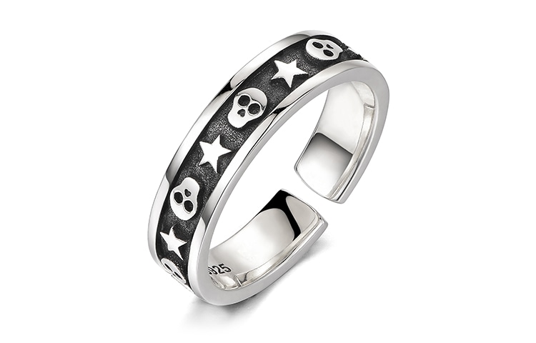IDEAGEMER Skull Ring