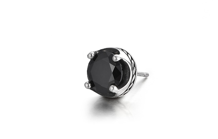 IDEAGEMER 925 Silver Stud Earring