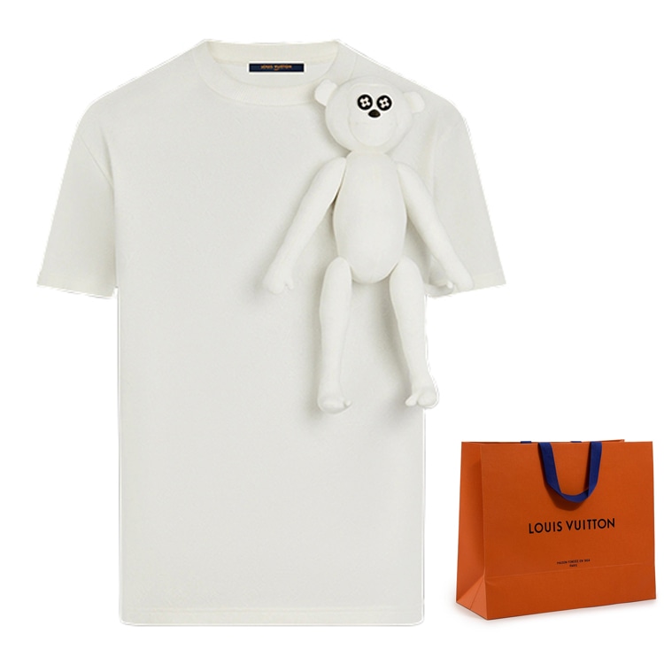 Louis Vuitton Doll Keychain T-Shirt White — фото 2