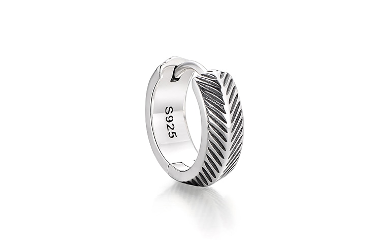 IDEAGEMER Silver Earrings
