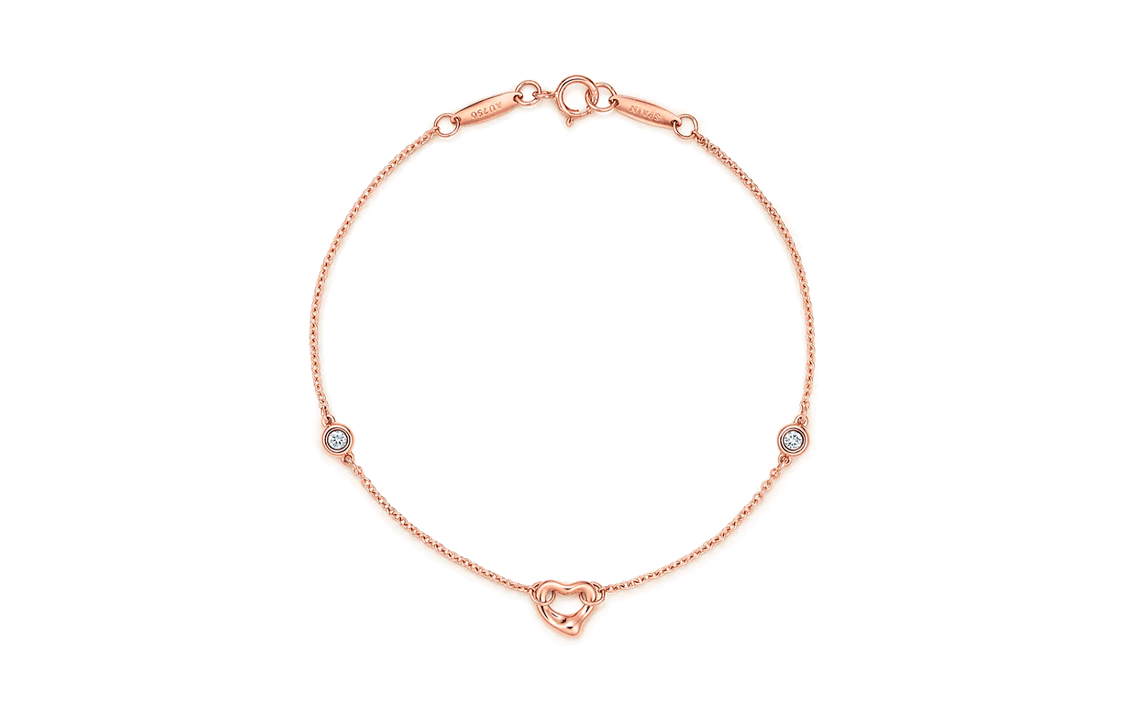 TIFFANY & CO./蒂芙尼 Tiffany & Co. Diamonds by the Yard Open Heart Bracelet