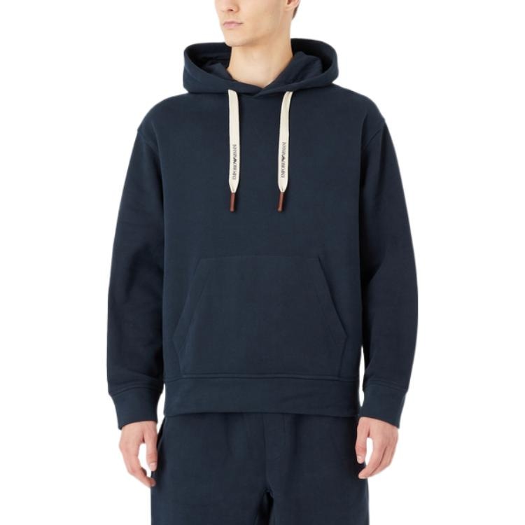 Emporio Armani Hoodie Deep Blue — фото 2